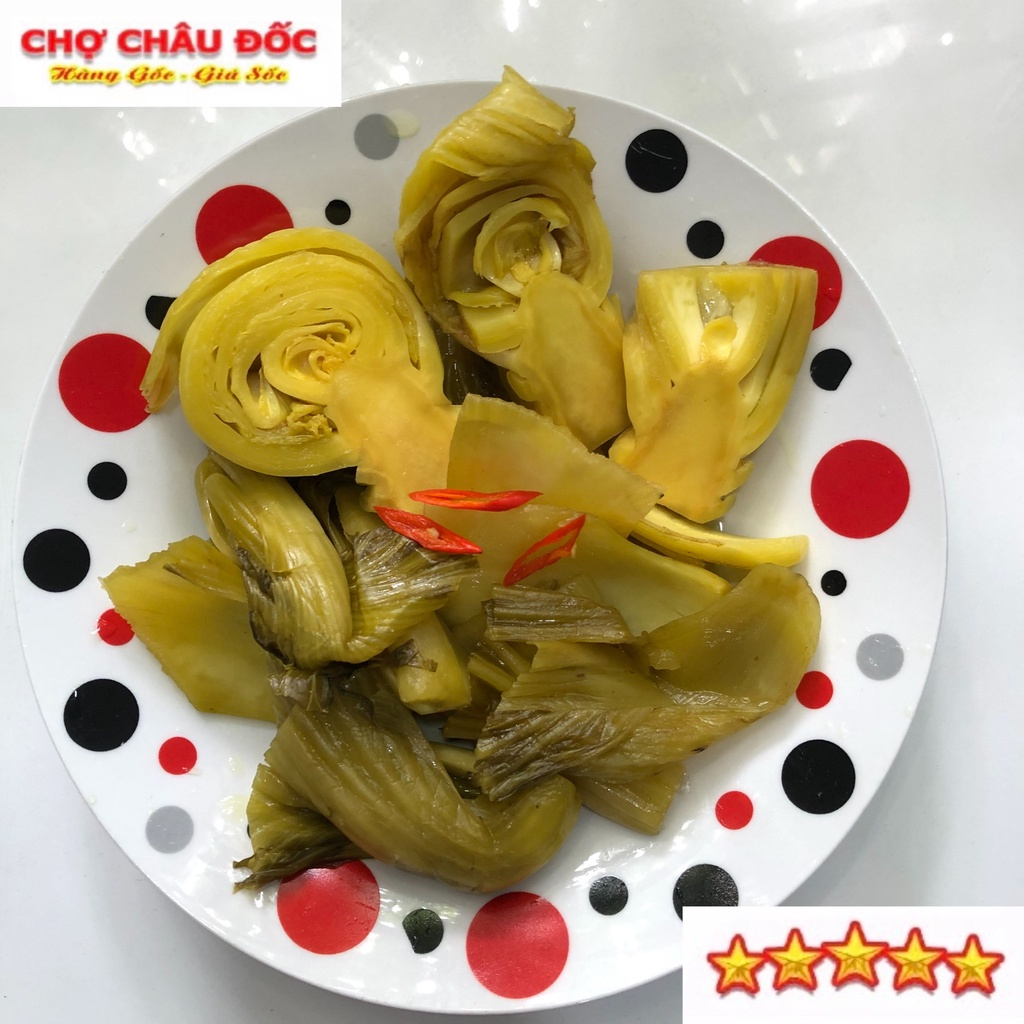 Gói 370gr Dưa Cải Muối Chua Châu Đốc Giòn Thơm Hương Vị Miền Tây