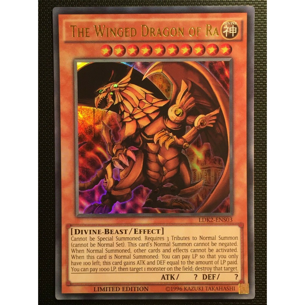 Bài Yugioh - The Winged Dragon Of Ra LC01 YGLD LDK2
