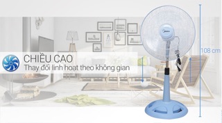💁Quạt Lửng Midea (FS40-15VD)