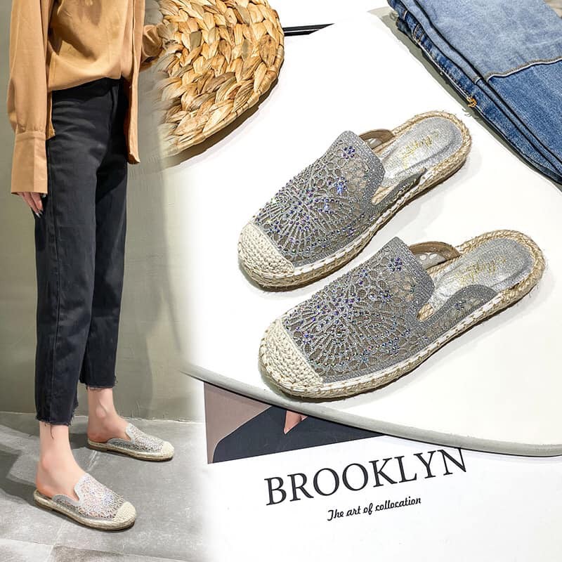 S05 _Giày sục đế cói Big Size_ Hàng Có Sẵn (Size 40➡️43) | BigBuy360 - bigbuy360.vn