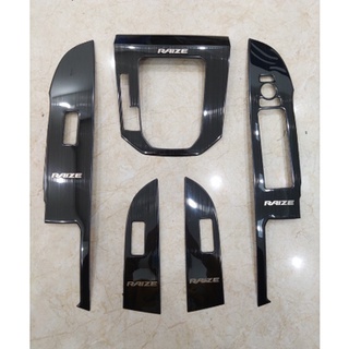 Ốp nội thất xe toyota raize 2021 2022 - 5 chi tiết mẫu titan cao cấp
