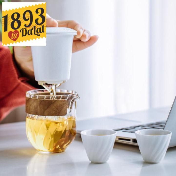 Set trà du lịch thủy tinh, xinh xắn và tiện lợi