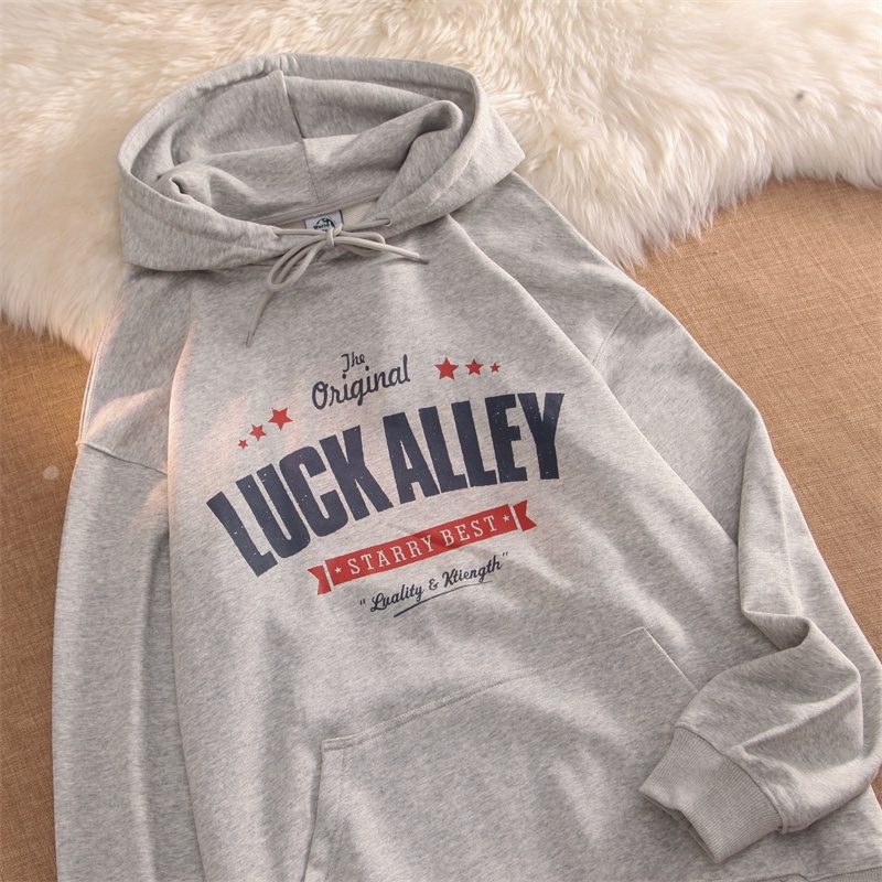 NRVP Áo Hoodie Tay Dài Oversize In Họa Tiết Phong Cách Hàn Quốc Kiểu Mới Cho Nam / Nữ