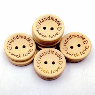 10 cúc giả gỗ 15mm
