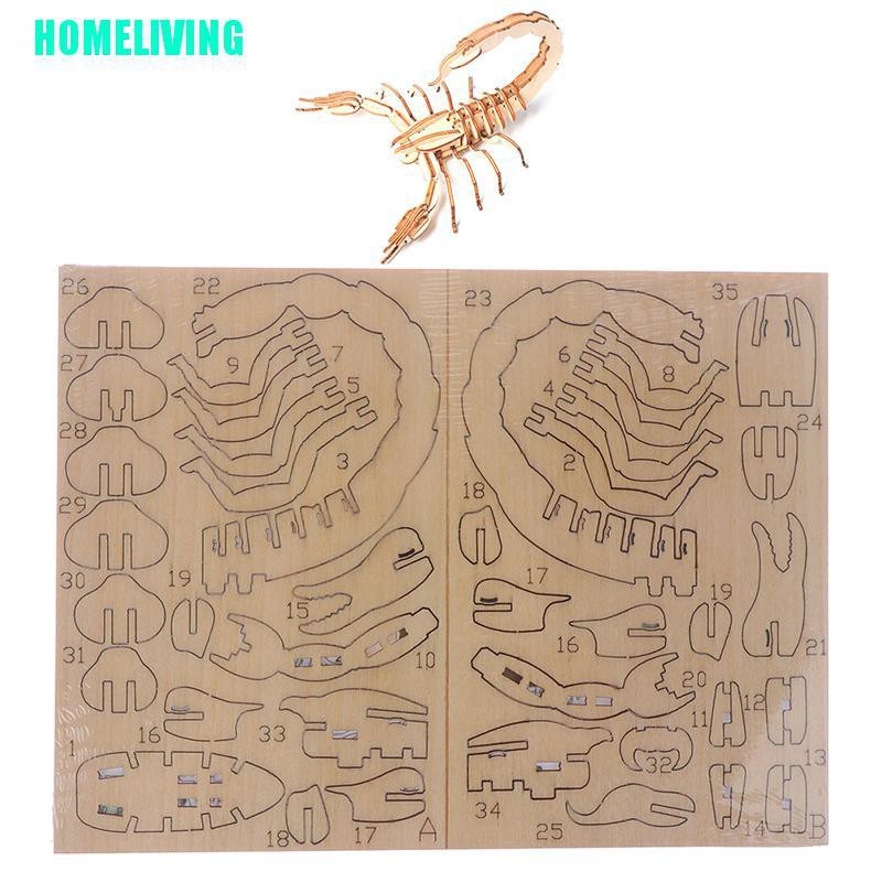 Bộ Đồ Chơi Xếp Hình Động Vật 3D Bằng Gỗ Dễ Thương Cho Bé