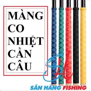 Màng Co Nhiệt cuốn cán cần câu đơn, đài, lục. Tay cầm chống trượt không thấm mồ hôi