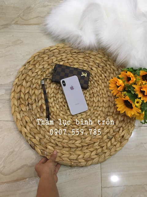 [Mã LIFEBKA5 giảm 10% tối đa 1 Triệu đơn 500k] Thảm lục bình chụp ảnh lót sàn vintage