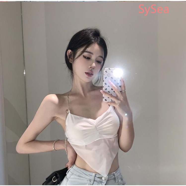 Áo Hai Dây Xếp Ly Quyến Rũ Thời Trang Hè Cho Nữ