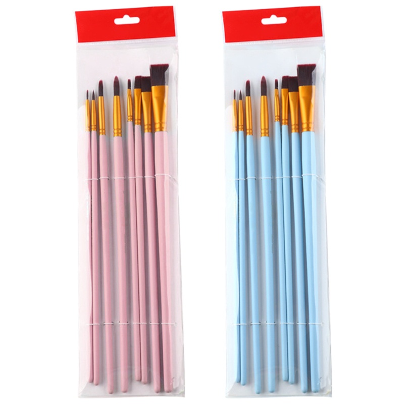 Bộ 8 Cọ Vẽ Màu Nước Bằng Acrylic Nhỏ Gọn Tiện Dụng