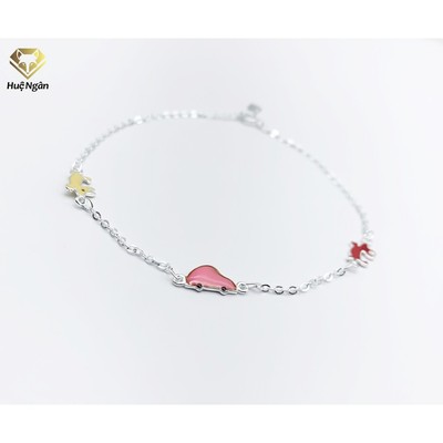 Lắc chân bạc Ý 925 Huệ Ngân-REINDEER and CAR RYBJ50031