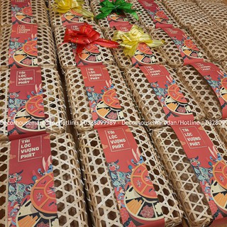 Hộp Quà SET 6 HŨ - Đan Mắt Cáo Mây Tre Đan