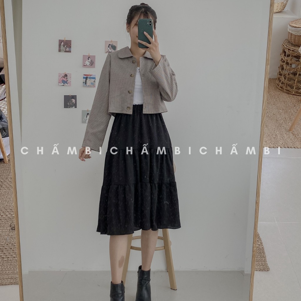 Chân Váy 3 Tầng Cạp Chun Dáng Dài Freesize<55kg - CV.006 | BigBuy360 - bigbuy360.vn