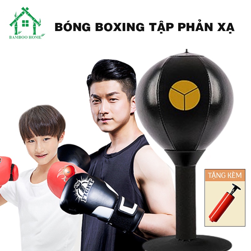 Đồ chơi đấm bốc bamboo home đấm boxing giải trí luyện phản xạ sức bền trụ đấm boxing lò xo thép cao cấp