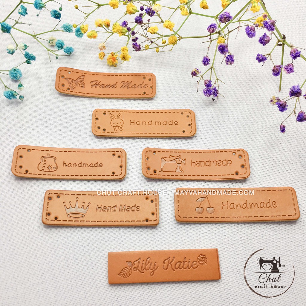 Mác da handmade trang trí đồ thủ công