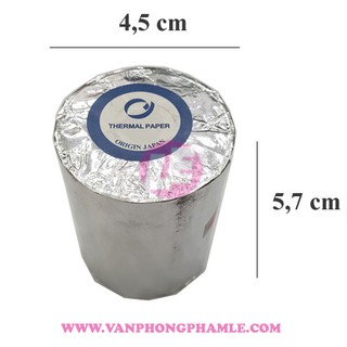 Giấy in bill 57 phi 4,5 cm (Cuộn)