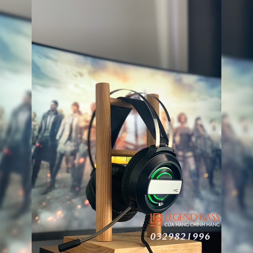 Tai Nghe Gaming Chụp Tai Có Mic Cho Máy Tính Laptop Và Điện Thoại, Headphone Game Thủ Có Đèn Led, Âm Trong, Bass Trầm