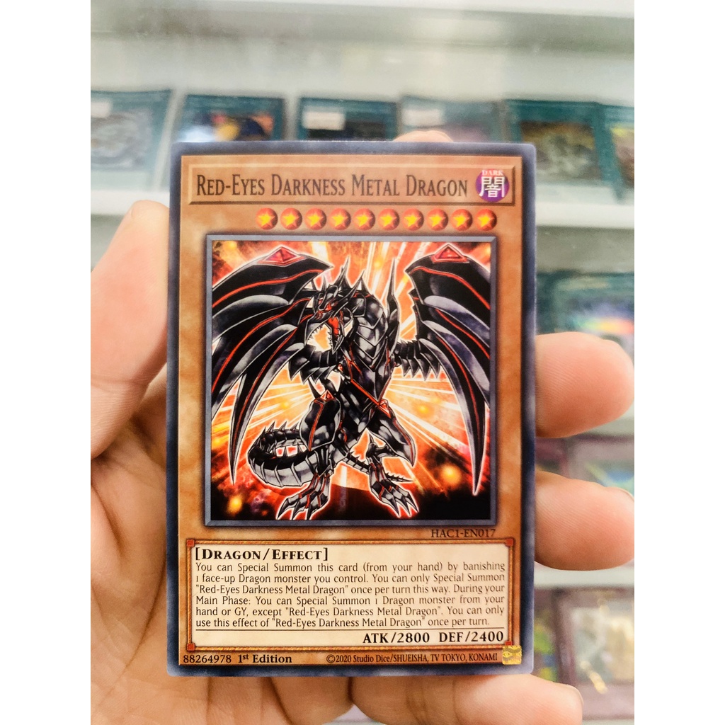 Thẻ Bài YugiOh! Mã HAC1-EN017 - Red-Eyes Darkness Metal Dragon - Common - 1st Edition