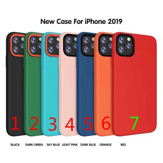 Iphone 11 11pro 11promax màu cứng ốp lưng tpu mềm