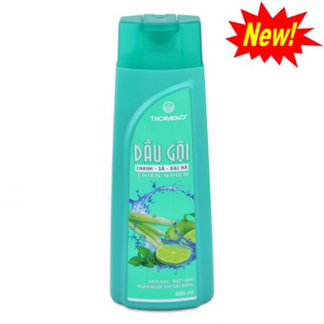 Dầu Gội ThoRaKao Chanh - Xả - Bạc Hà 400ML