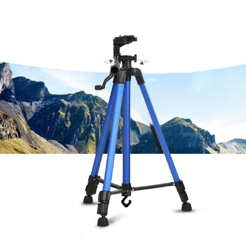 Chân giá đỡ Tripod 3366 cao 140cm có tay cầm Tặng kèm Remote chụp hình