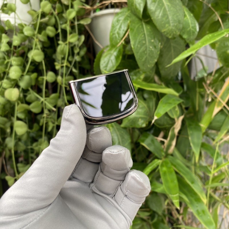 Miếng da Nokia 8800 Art đen bằng kính tráng sapphire đen