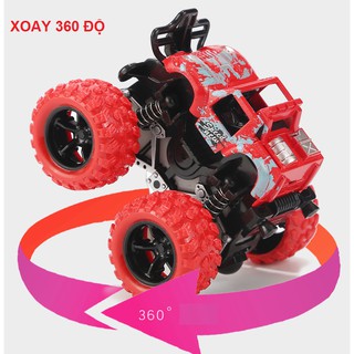 Xe ô tô monster truck xoay 360 độ chất liệu nhựa an toàn nhiều màu sắc đồ chơi trẻ em ( ngẫu nhiên màu)