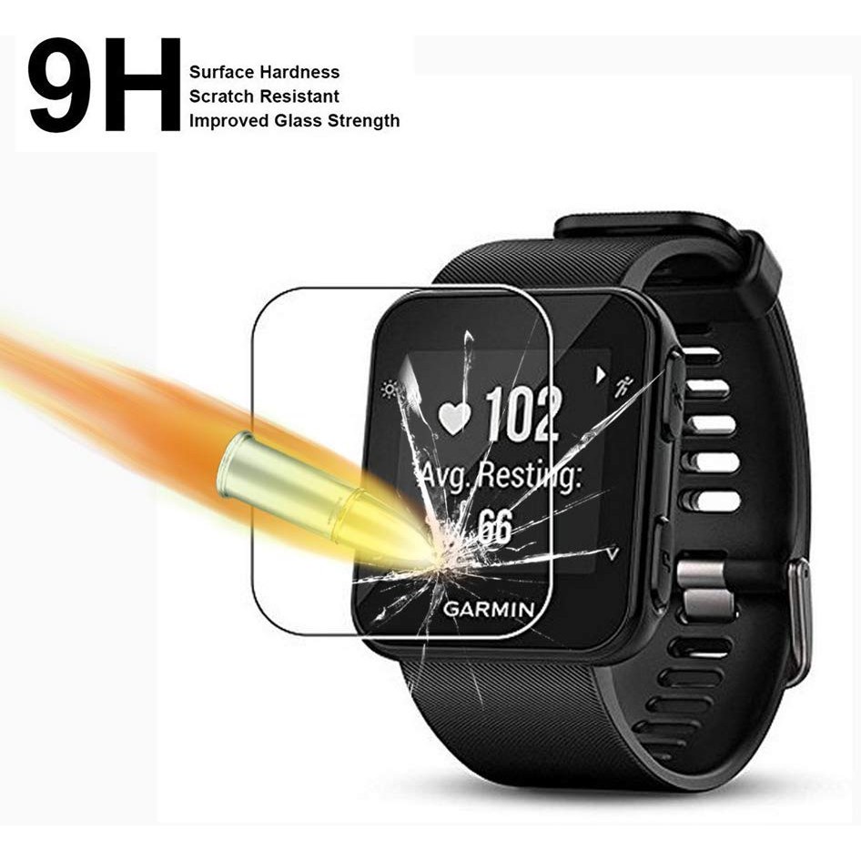 Kính cường lực 9H 2.5D dán bảo vệ màn hình đồng hồ thông minh Garmin ForeRunner 35 FR35