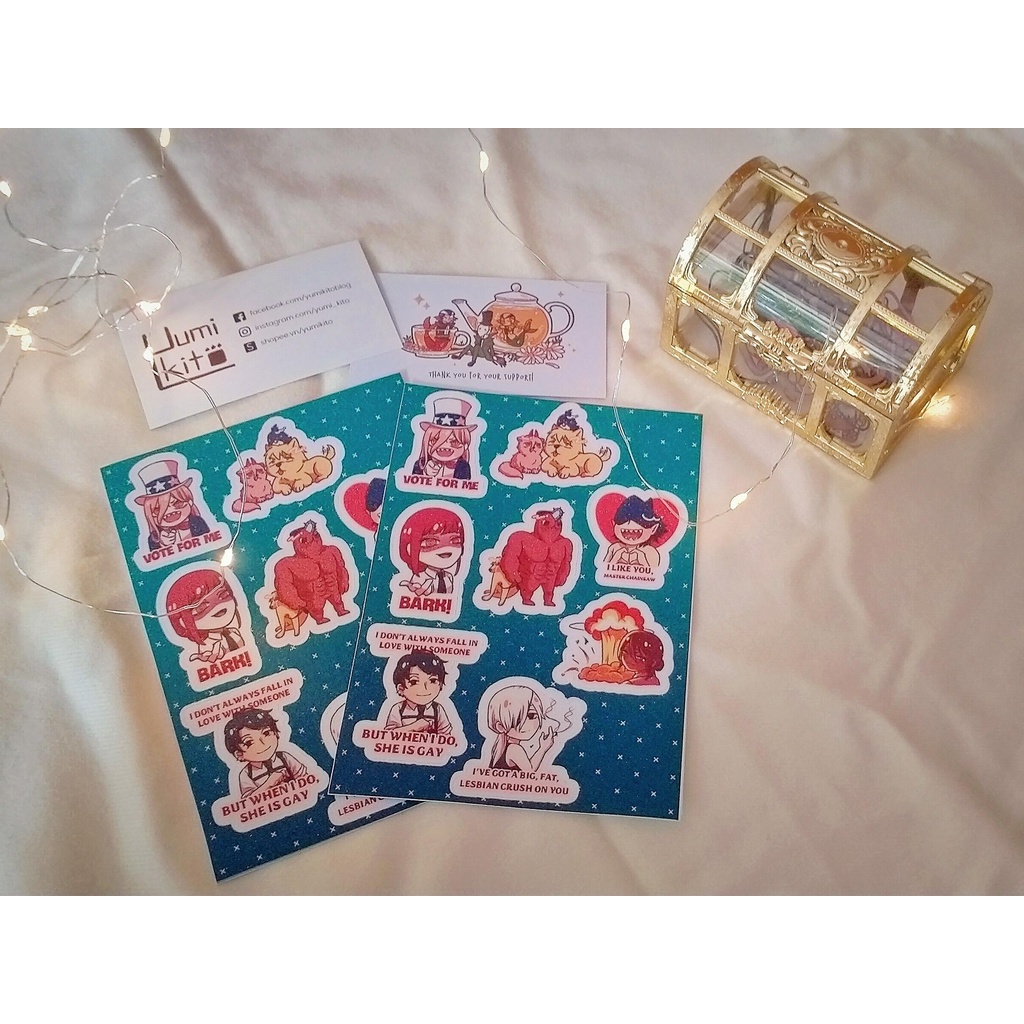 Sticker meme Chainsaw Man/ Người Cưa