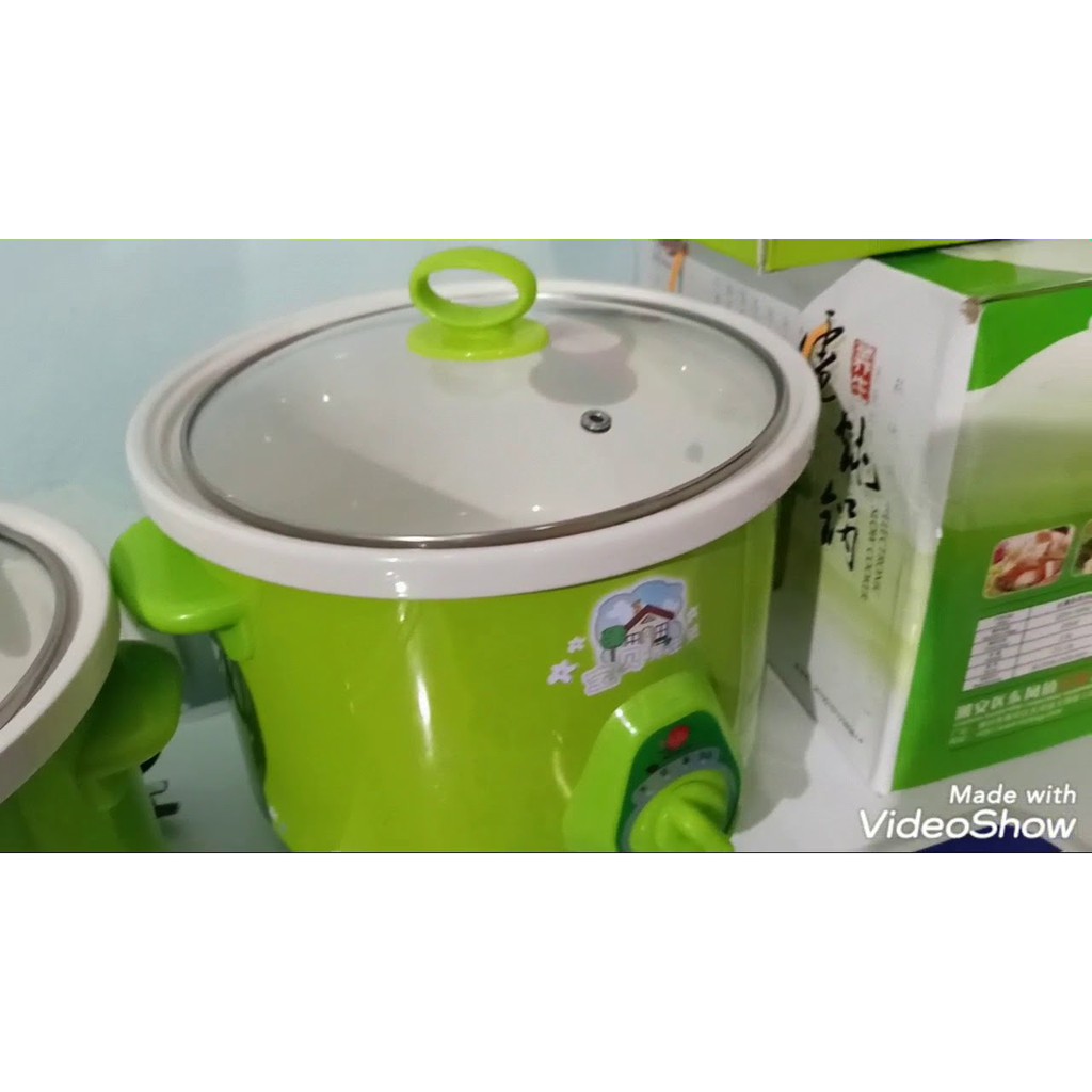 Nồi kho cá, hầm cháo chậm loại 1.5 lít và 2.5 lít hàng nhập khẩu cao cấp