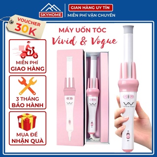Máy uốn tóc mini xoay tự động làm tóc xoăn cuốn uốn bấm tóc gợn sóng nước giá rẻ đa năng hàn quốc Vivid Vogue SKYHOME