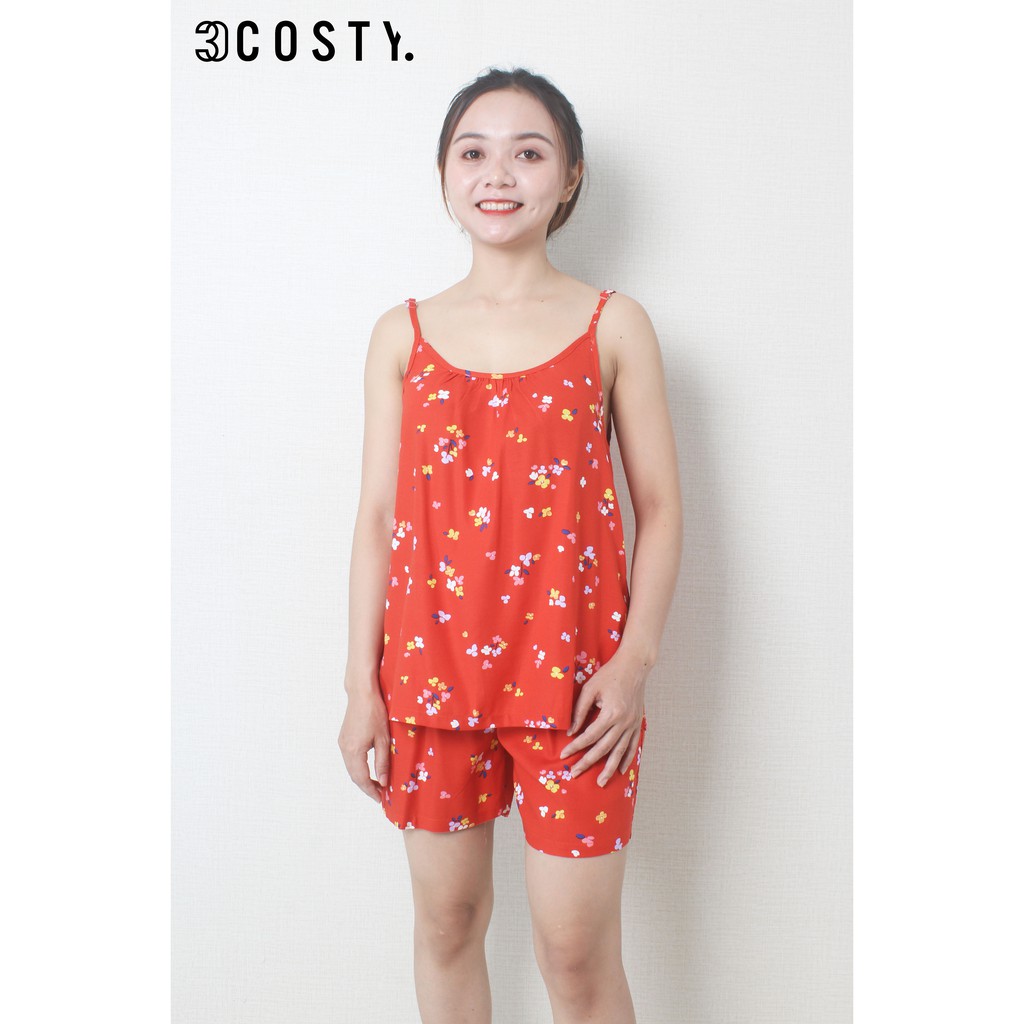Đồ Bộ Dây/Đồ Bộ Mặc Nhà Nữ/Đồ Bộ Nữ/Đồ Bộ Đùi Dây Tole (Lanh) - 3COSTY. Nhiều Họa Tiết
