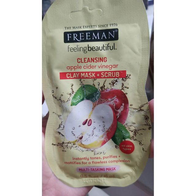 Mặt nạ Freeman Feeling Beautiful Apple Cider Vinegar Clay Mask Scrub