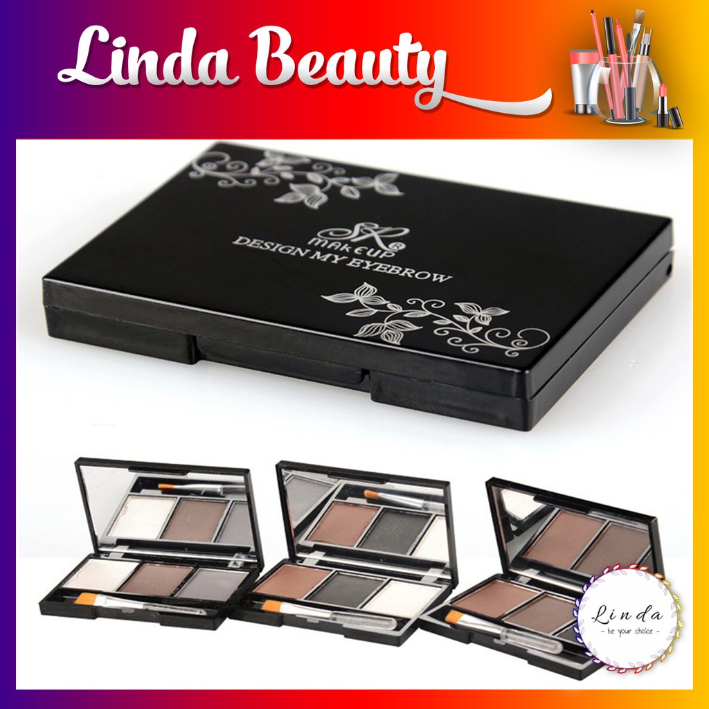 Phấn kẻ chân mày 3 ô SR siêu xinh