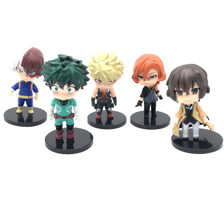 Bộ Mô Hình 5 Nhân Vật My Hero Academia Và Bungou Stray Dogs