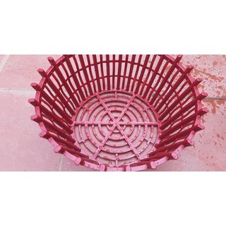 Sét 2 chậu nhựa giả gỗ có lan phụ 21cm