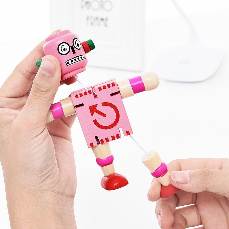 Đồ Chơi Lắp Ráp robot Biến Hình Bằng Gỗ Dễ Thương Sáng Tạo Làm Quà Tặng Sinh Nhật Cho Bé Trai Bé Gái