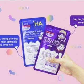 Hộp 20 miếng Mặt nạ HA MayCreate Xanh và Tím nội địa Trung