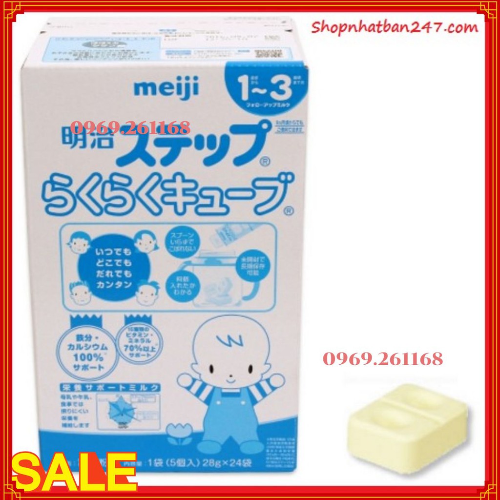 Sữa Meiji cho bé 1-3 tuổi hộp giấy 24 thanh - 100% Authentic