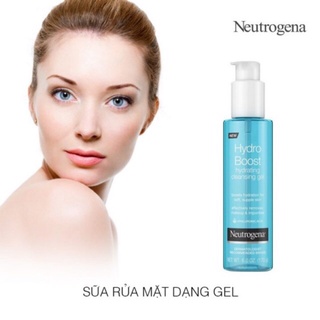 Sữa rửa mặt Neutrogena Hydro Bốt Hydrating  Cleansing Gel Lotion 170g