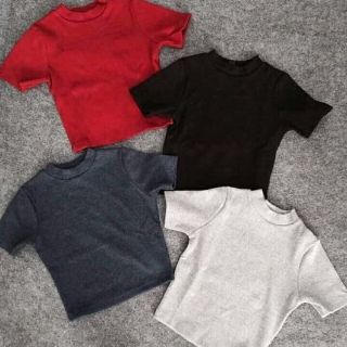 Áo croptop thun gân tay ngắn, áo croptop siêu xinh RUBY A62
