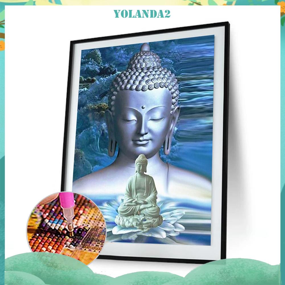 Tranh đính đá kim cương toàn bộ 5D DIY hình bức tượng Phật