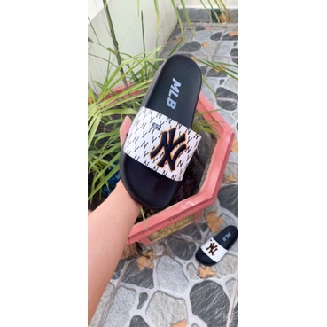 Dép nam nữ quai ngang kèm hộp cao cấp MLB, size 36_42