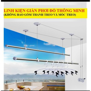 Bộ linh kiện giàn phơi thông minh - không bao gồm thanh phơi