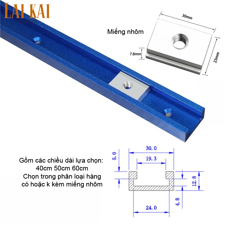 Ray trượt 40-50-60cm