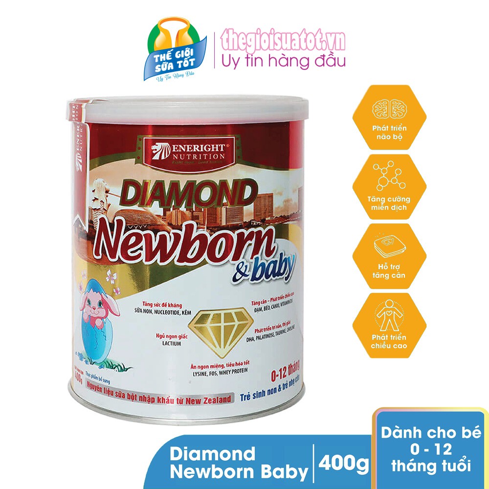 Sữa Diamond Newborn &amp; Baby 400g