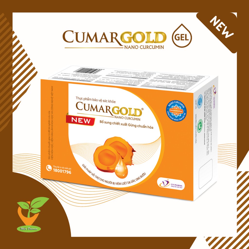 [Mẫu mới]CUMARGOLD - Nano curcumin - Nano nghệ - Đau dạ dày [Cumagold]