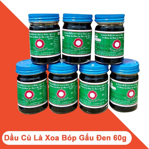 Dầu Xoa Bóp Cù Là Đen Lá Mật Gấu Thảo Dược Thái Lan - Chai 50g Và 120g