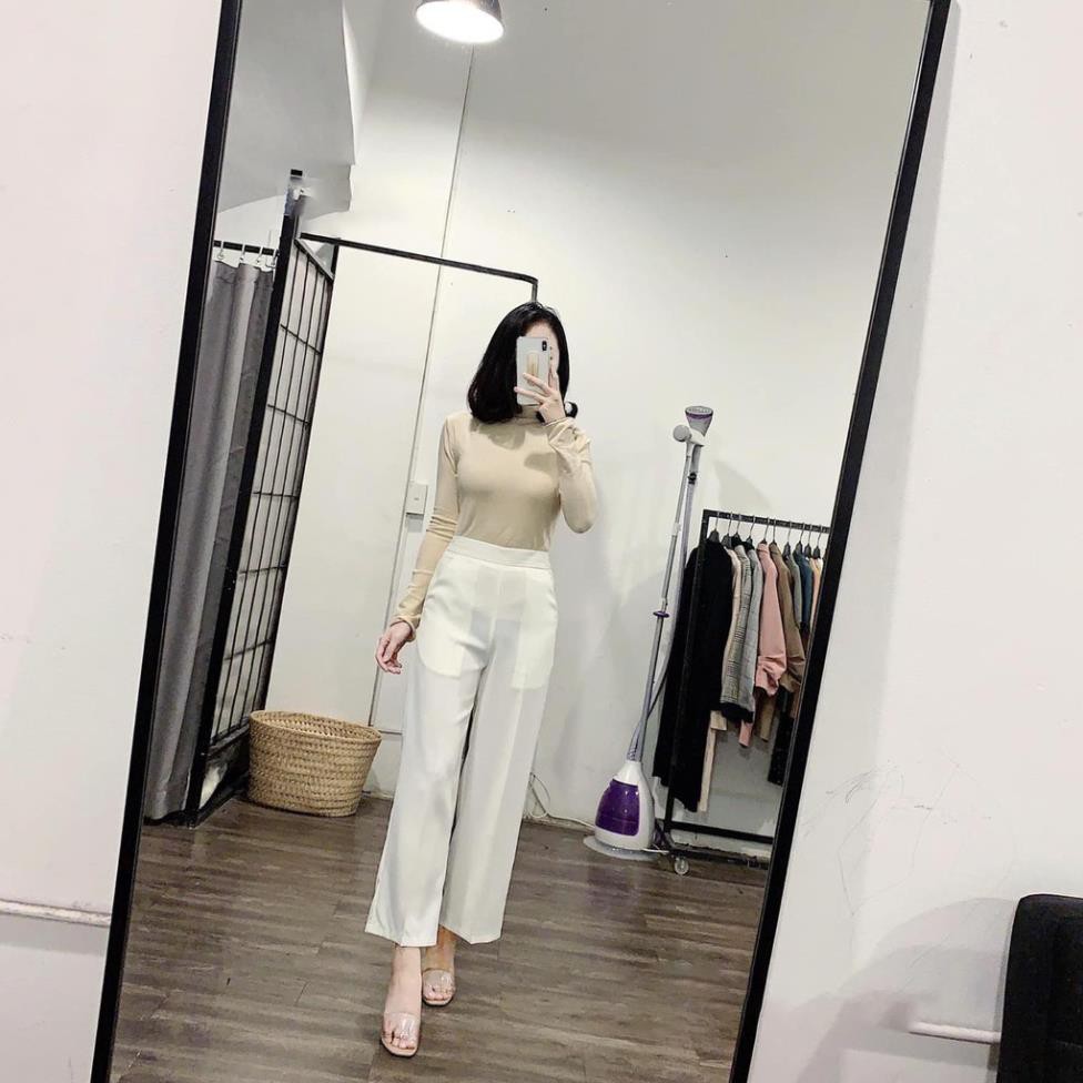 Quần Culottes Dáng Lửng Nữ TEMA  Ống Rộng Dáng Lửng Đi Làm Siêu Xinh