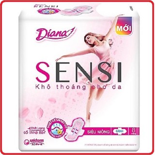 ✅ Băng Vệ Sinh Diana SENSI Siêu Mỏng Cánh (8 Miếng/gói)