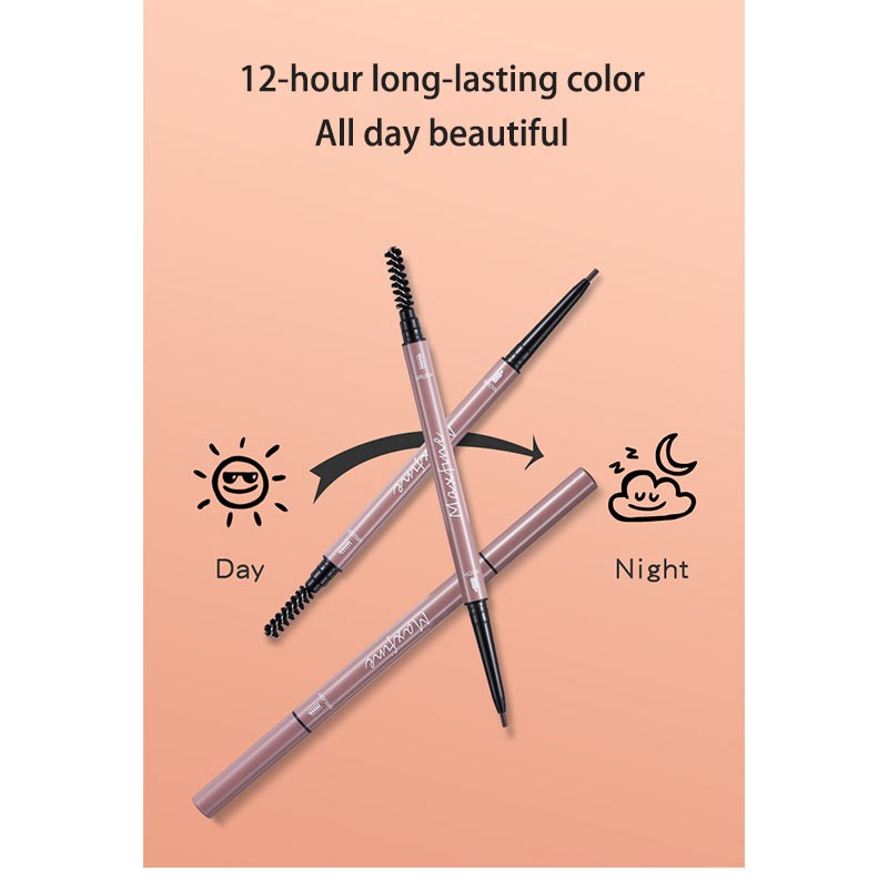 Chì kẻ lông mày hai đầu chống thấm nước và mồ hôi màu sắc tự nhiên phù hợp cho người mới tập trang điểm | BigBuy360 - bigbuy360.vn